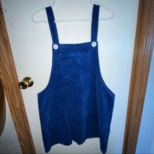 Corduroy overall dress